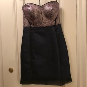 Phoebe Couture Strapless Cocktail Dress